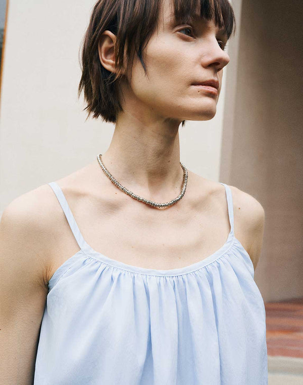 Gathered Silk Cami
