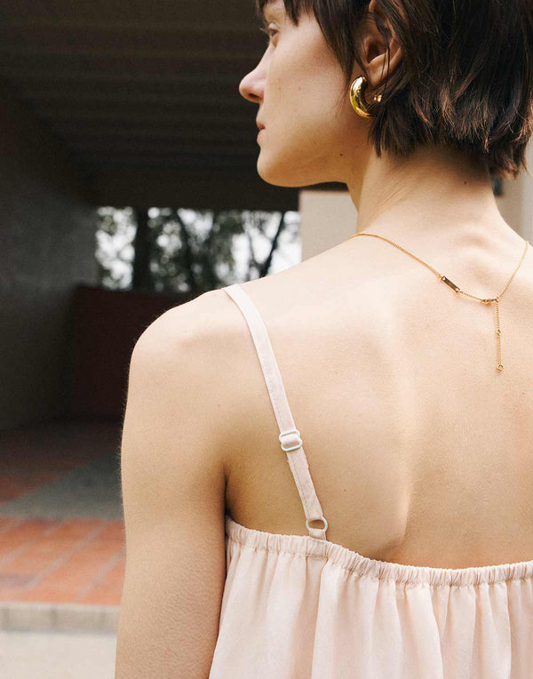 Gathered Silk Cami