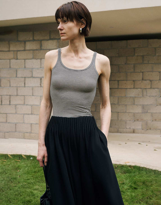 Sculpted U-Neck Tank