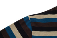 Crew neck knitted striped knitwear