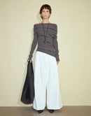 Irregular Design Single Neck Knitwear