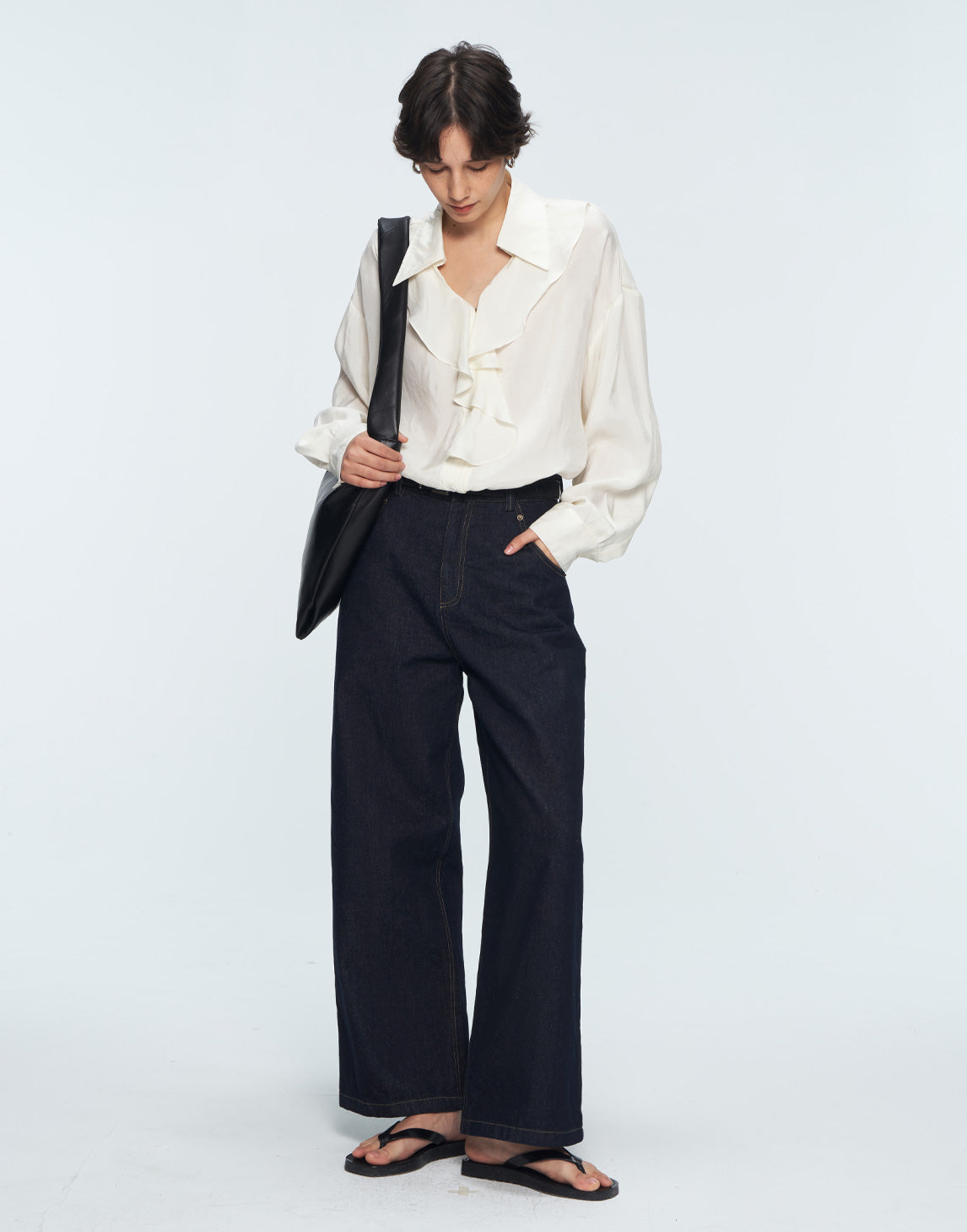 Urban Jeans mit weitem Bein