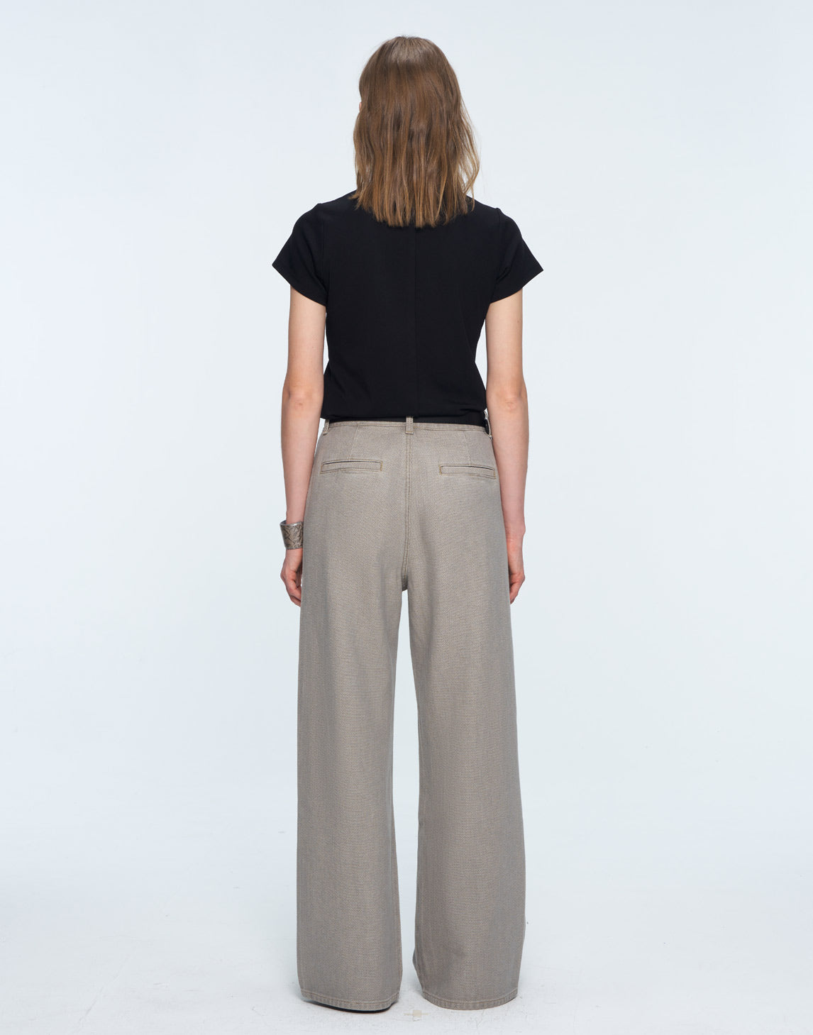 Pantalones de mezclilla jacquard texturizados