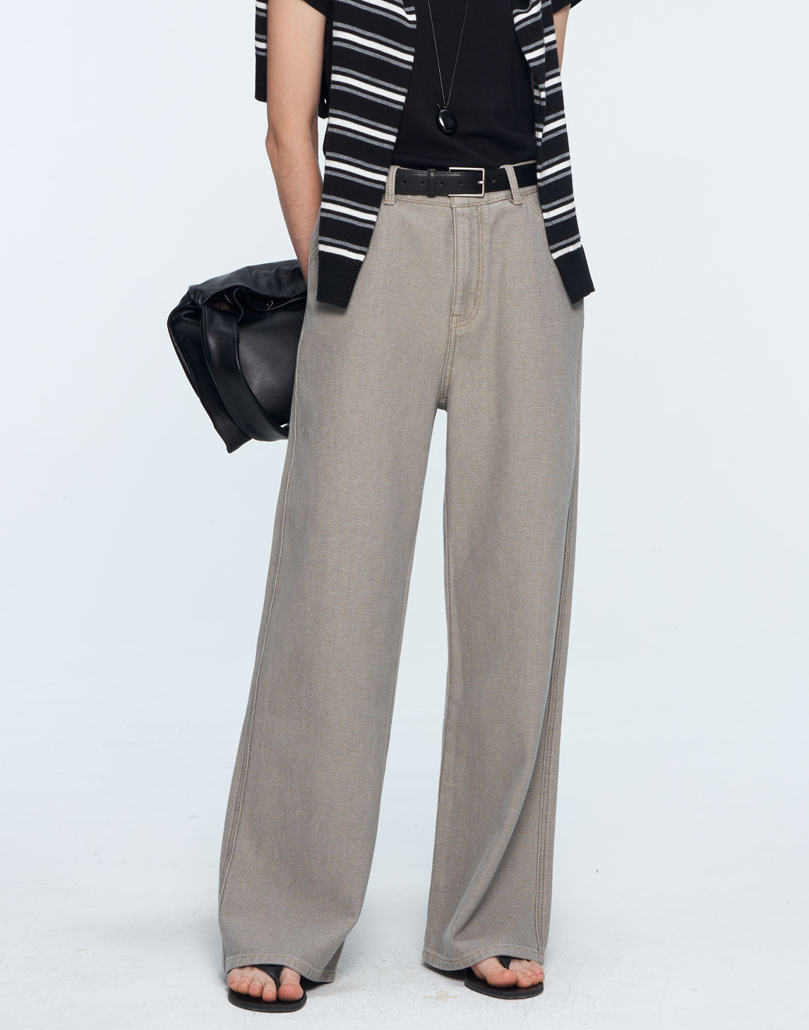 Pantalones de mezclilla jacquard texturizados