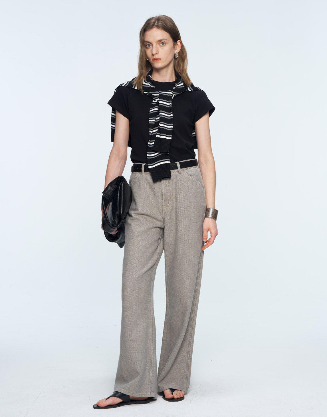 Pantalones de mezclilla jacquard texturizados