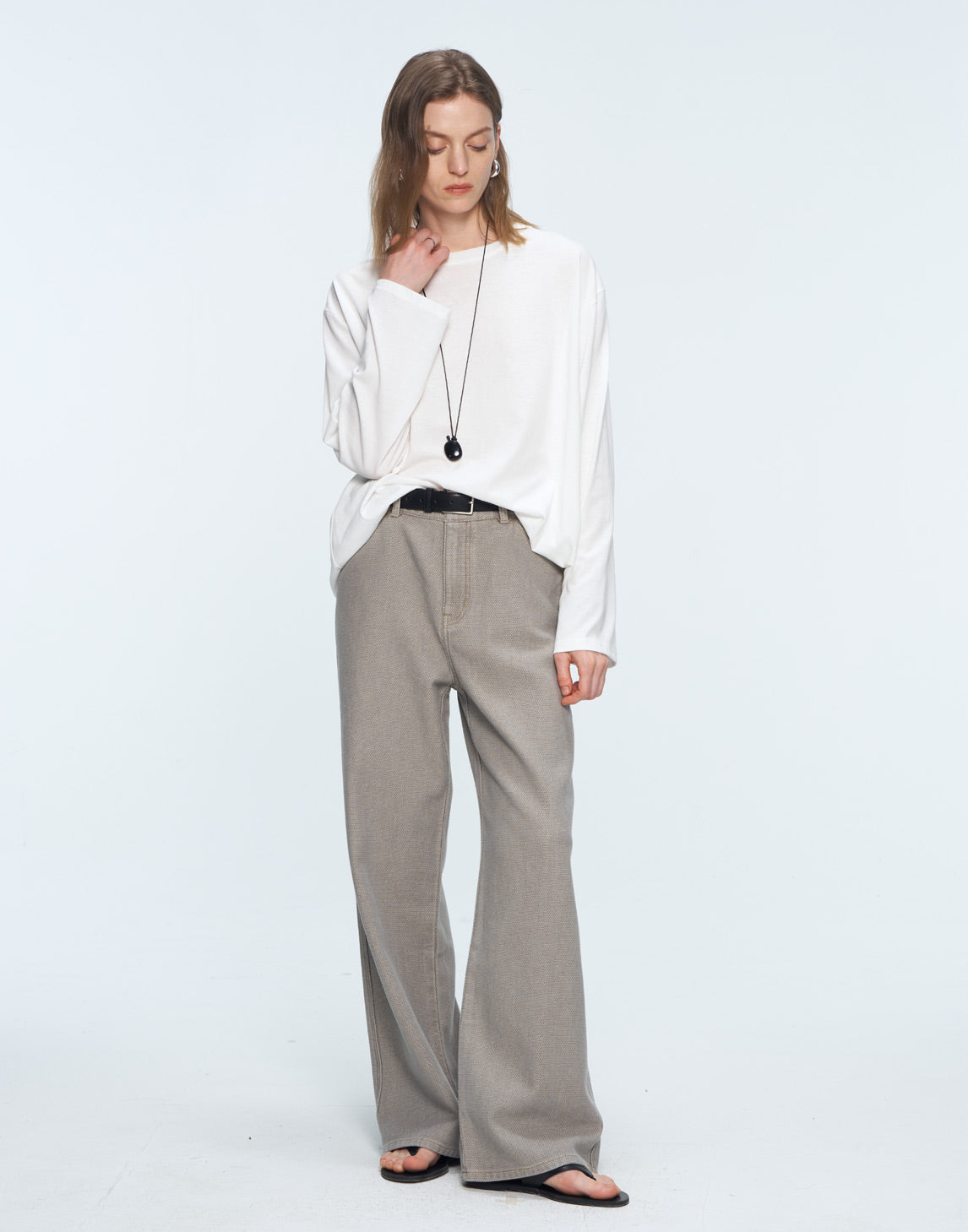 Pantalones de mezclilla jacquard texturizados