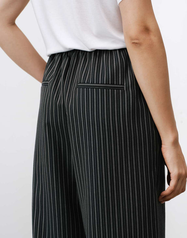 Pantalon à rayures minuit