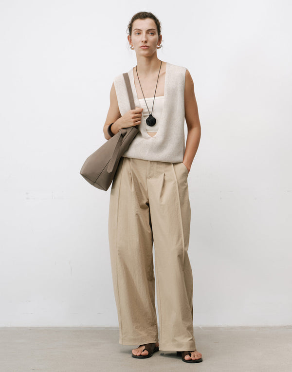 Pantalon drapé désert