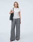 Gingham Linen Pants