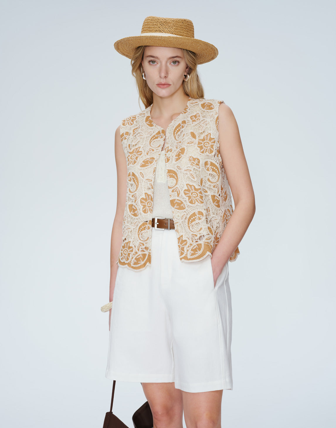 Shorts en lin et coton Seabreeze