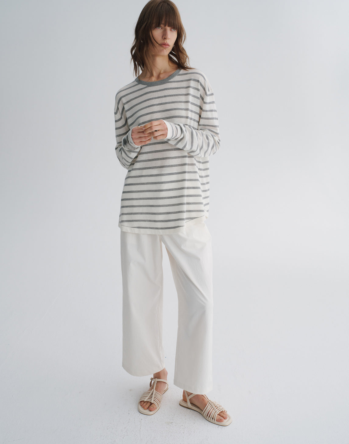 Pantalon droit slim raccourci