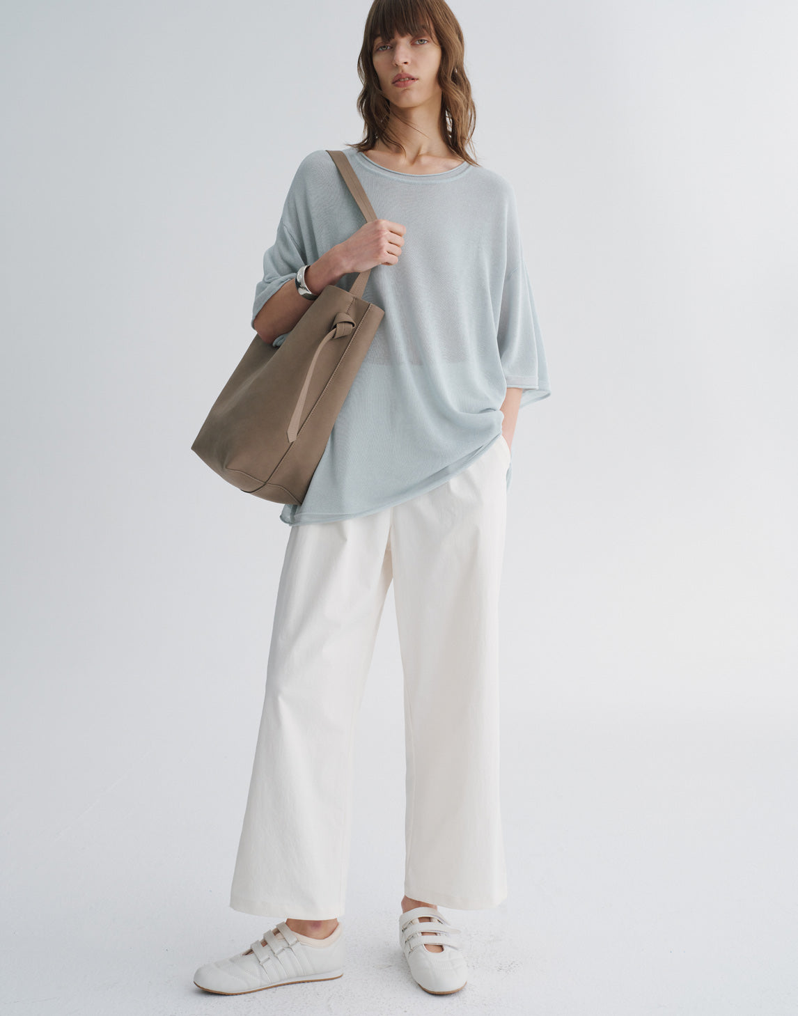 Pantalon droit slim raccourci