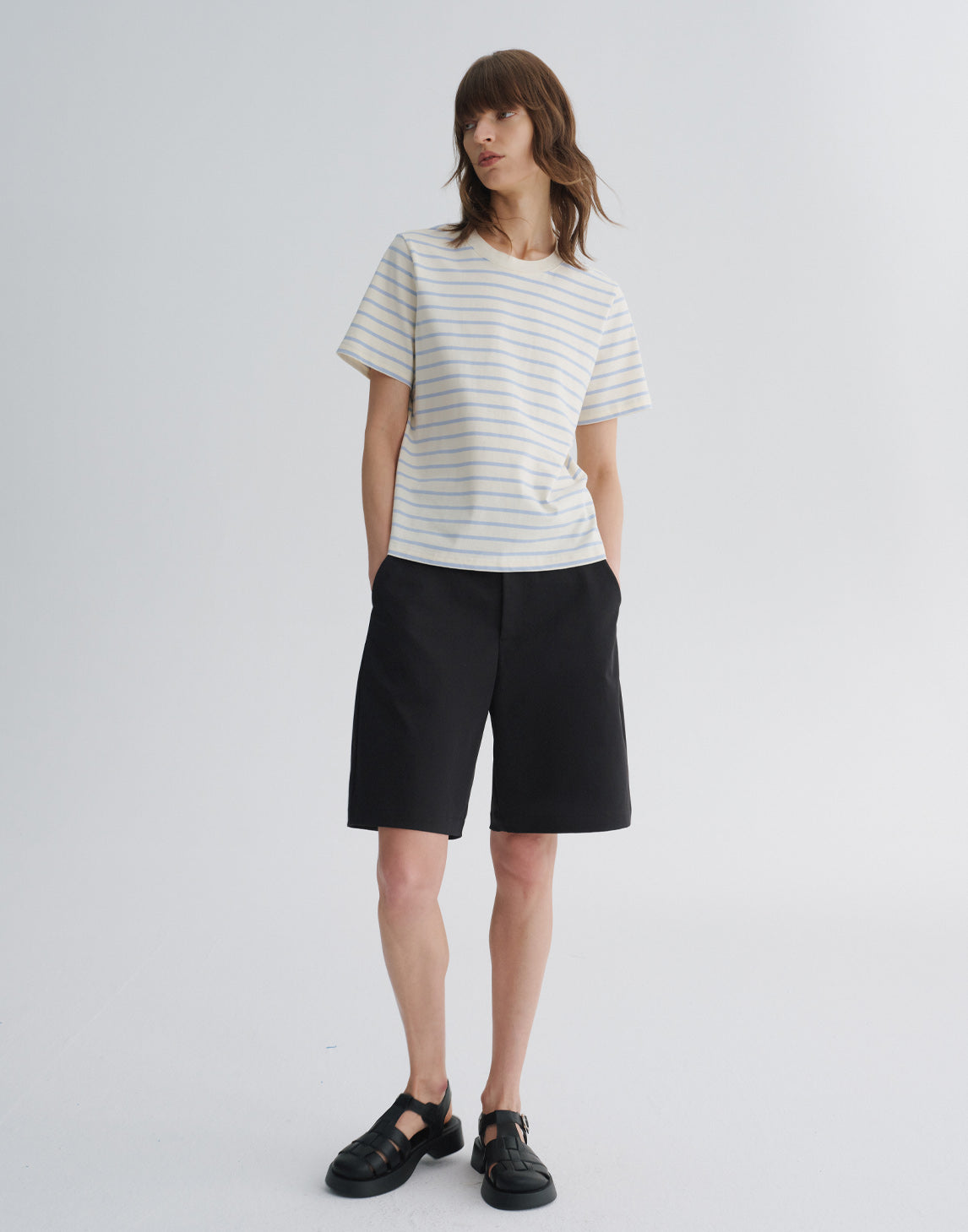 Structured A-Line Shorts