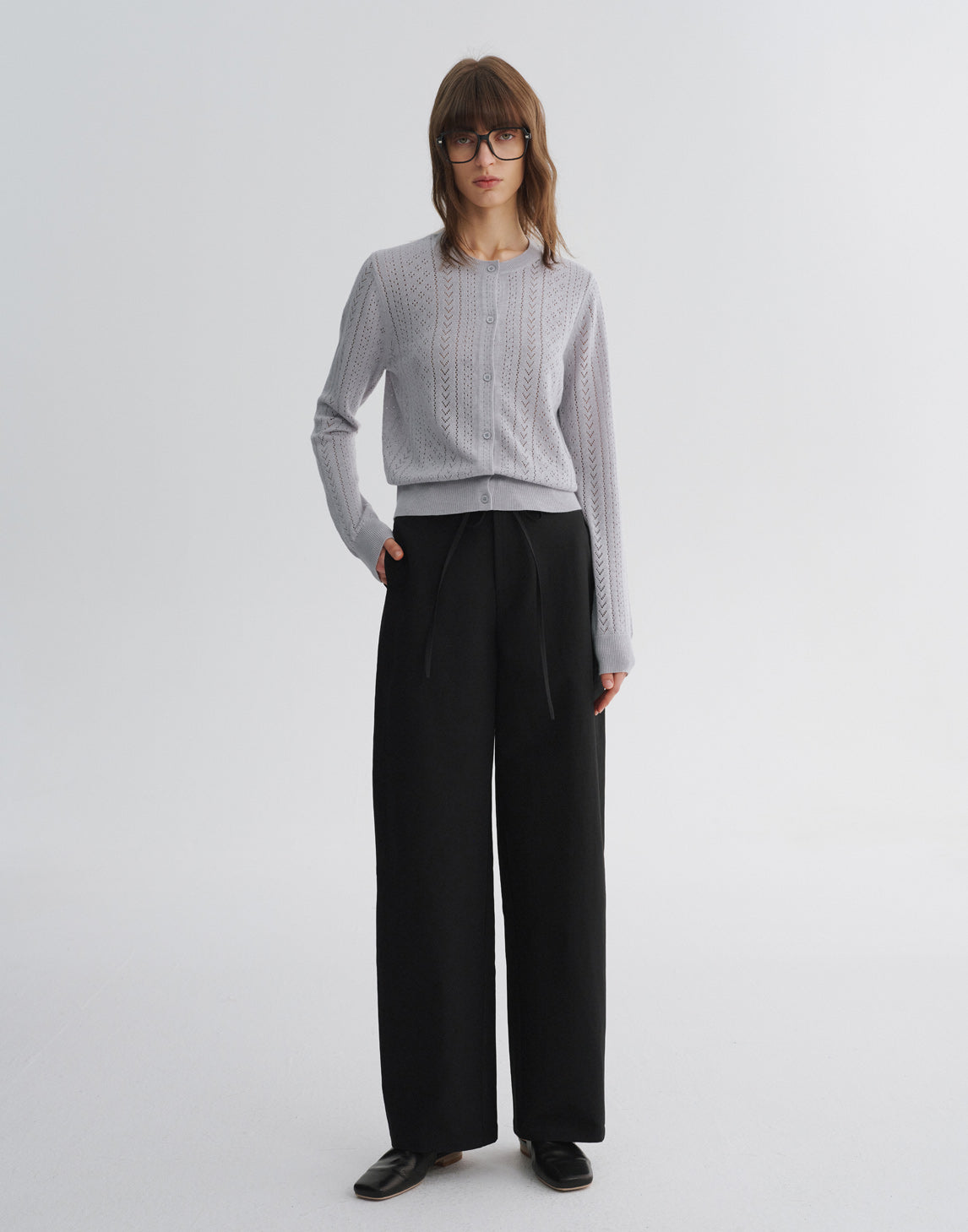 Entspannte Hosen mit weitem Bein