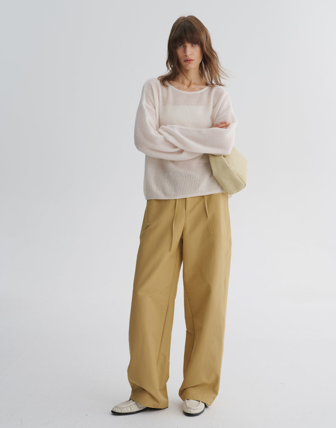 Entspannte Hosen mit weitem Bein