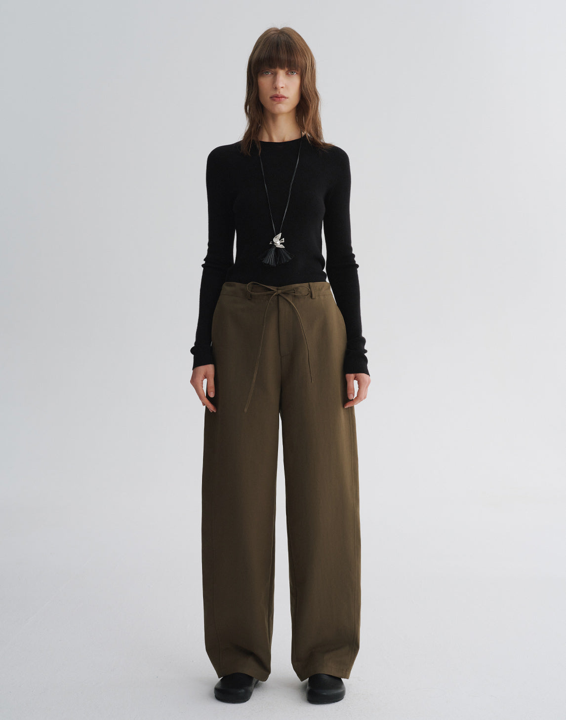Entspannte Hosen mit weitem Bein
