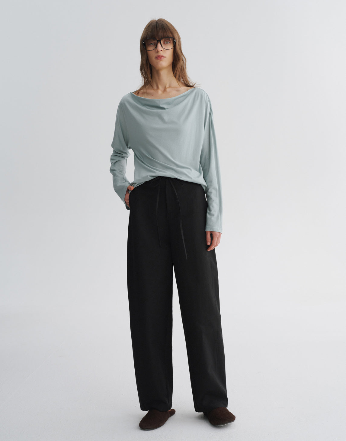 Entspannte Hosen mit weitem Bein