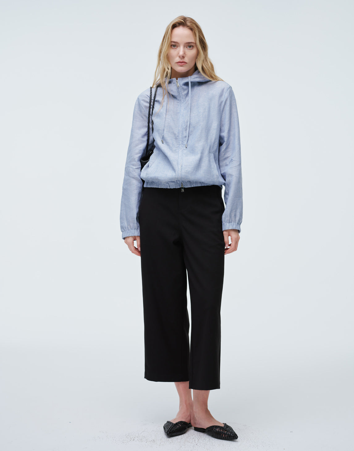 Giacca con cappuccio in lino Breeze
