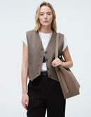 V-Neck Linen Waistcoat