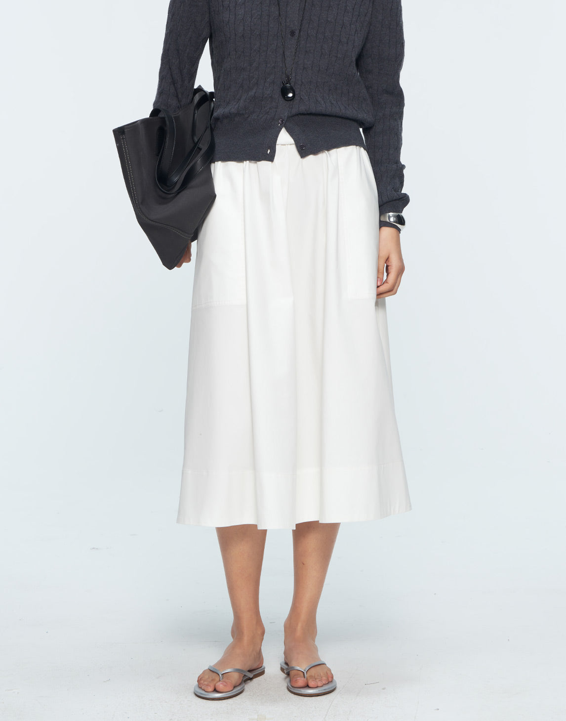 Serene Flow Midi Skirt