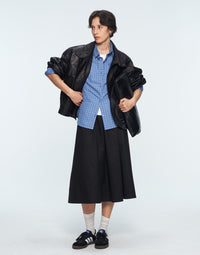 Modal-Cotton Blend High-Waisted Umbrella Skirt