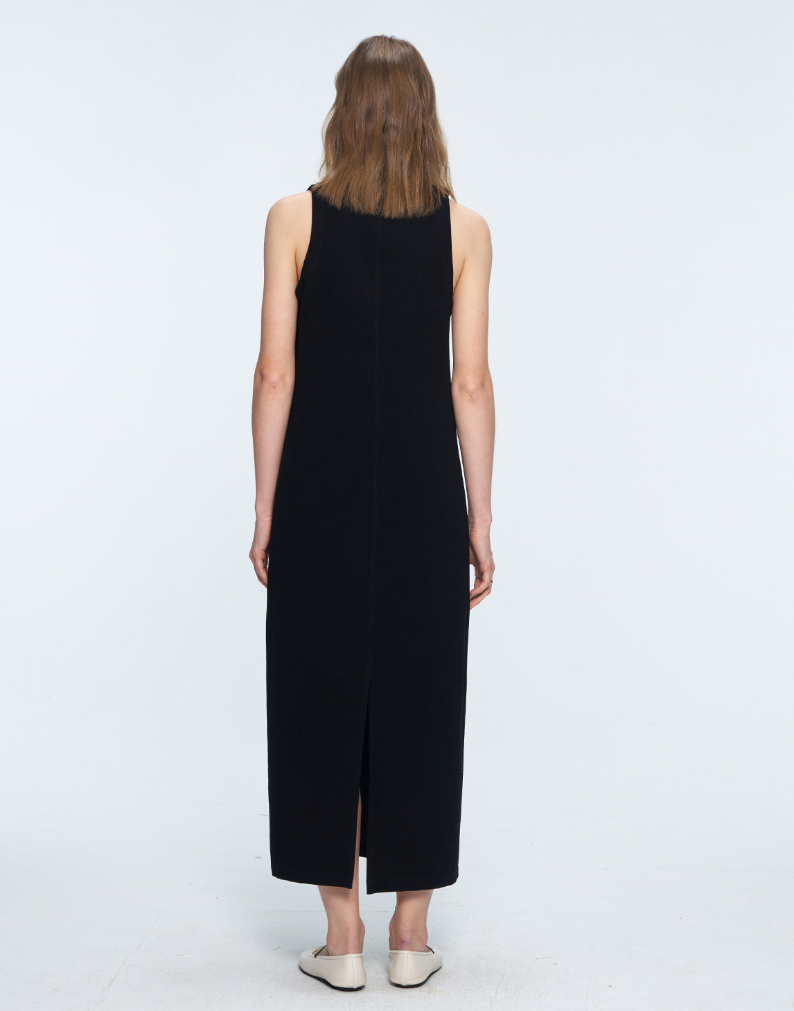 Texture - Inspired U - Neck Sleeveless Dress