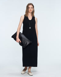 Texture - Inspired U - Neck Sleeveless Dress