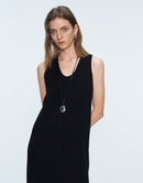 Texture - Inspired U - Neck Sleeveless Dress