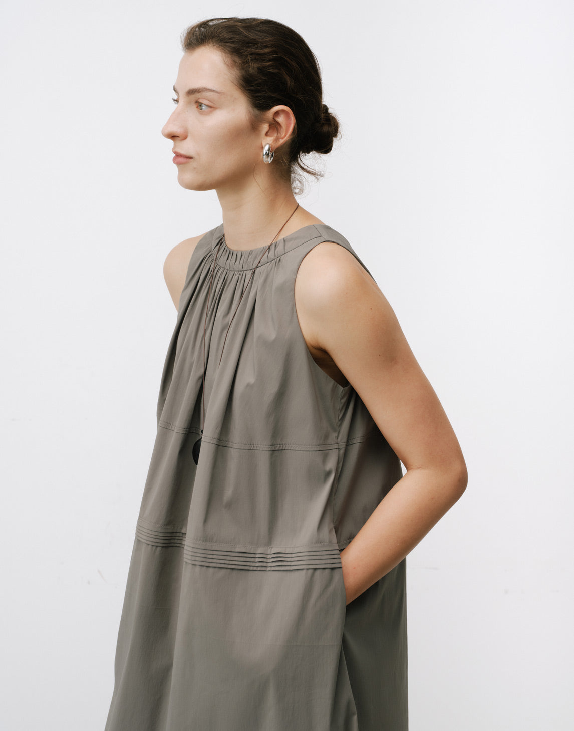 Serene Back Button Dress