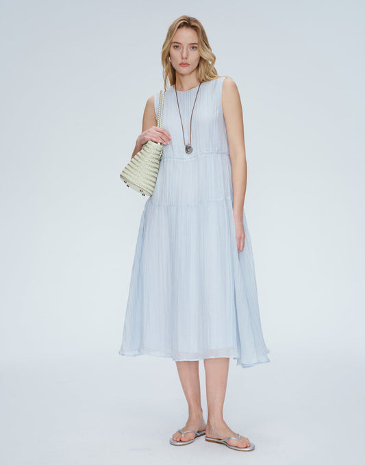 Willow Linen-Blend Midi Dress
