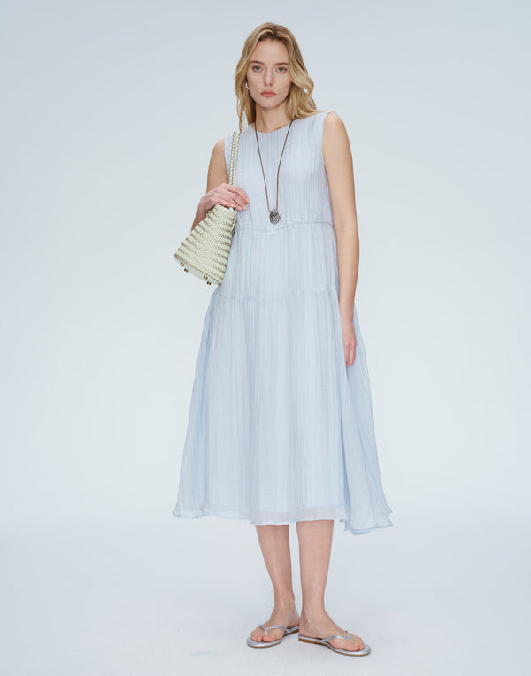 Willow Linen-Blend Midi Dress