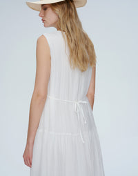 Willow Linen-Blend Midi Dress