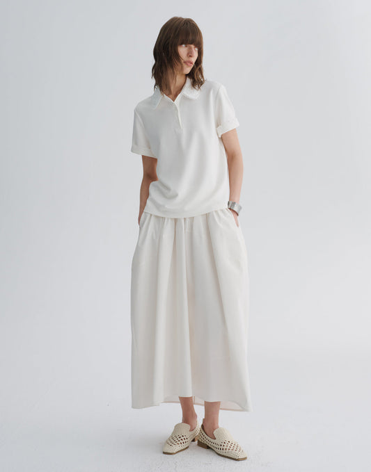 Gathered Waist Balloon Skirt