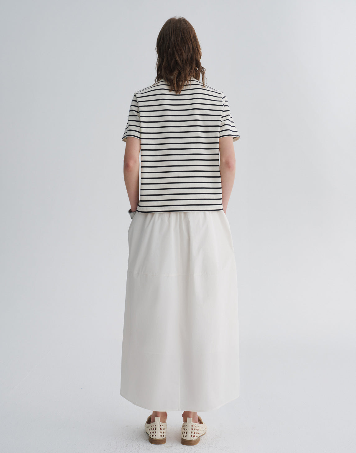 Gathered Waist Balloon Skirt