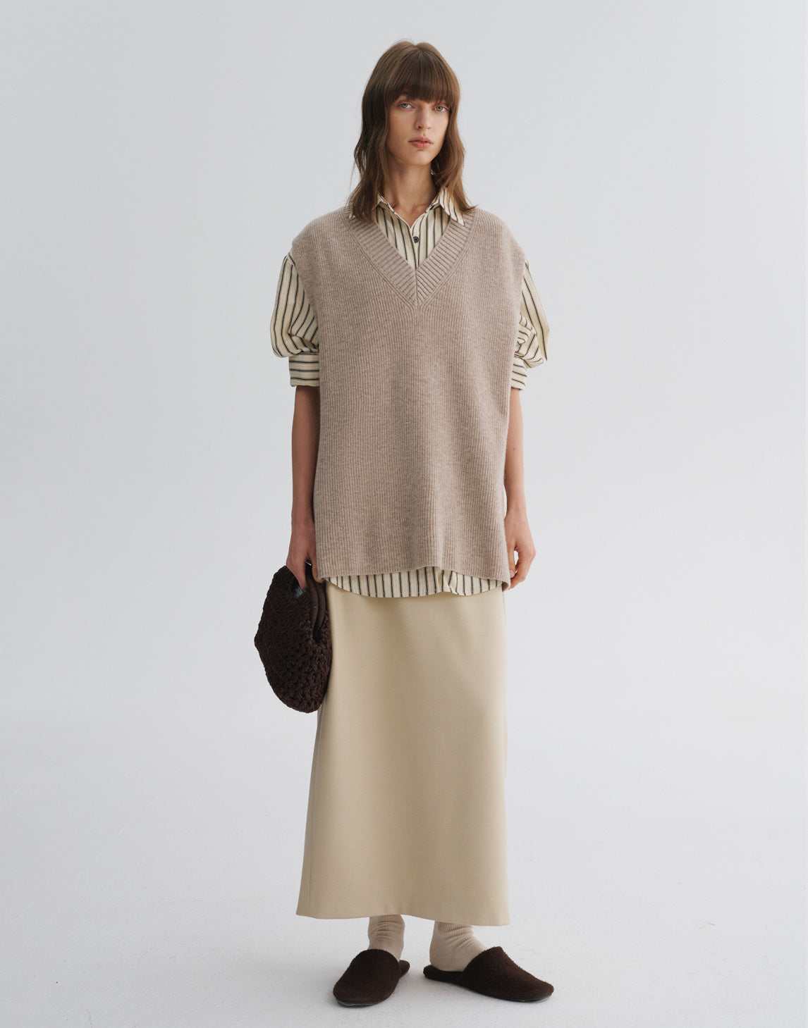Straight Ankle-Length Skirt