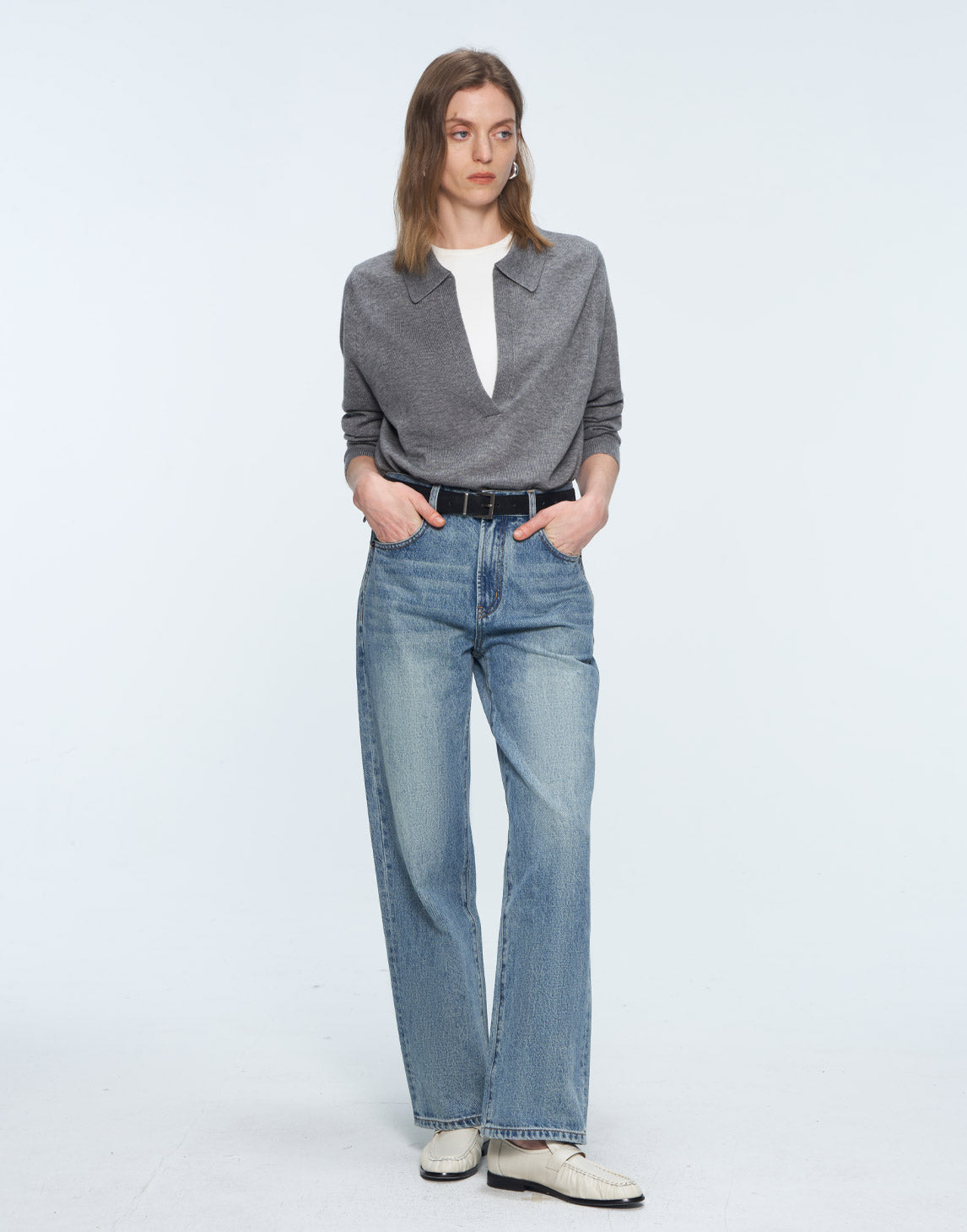 Chicer V-Ausschnitt Pullover