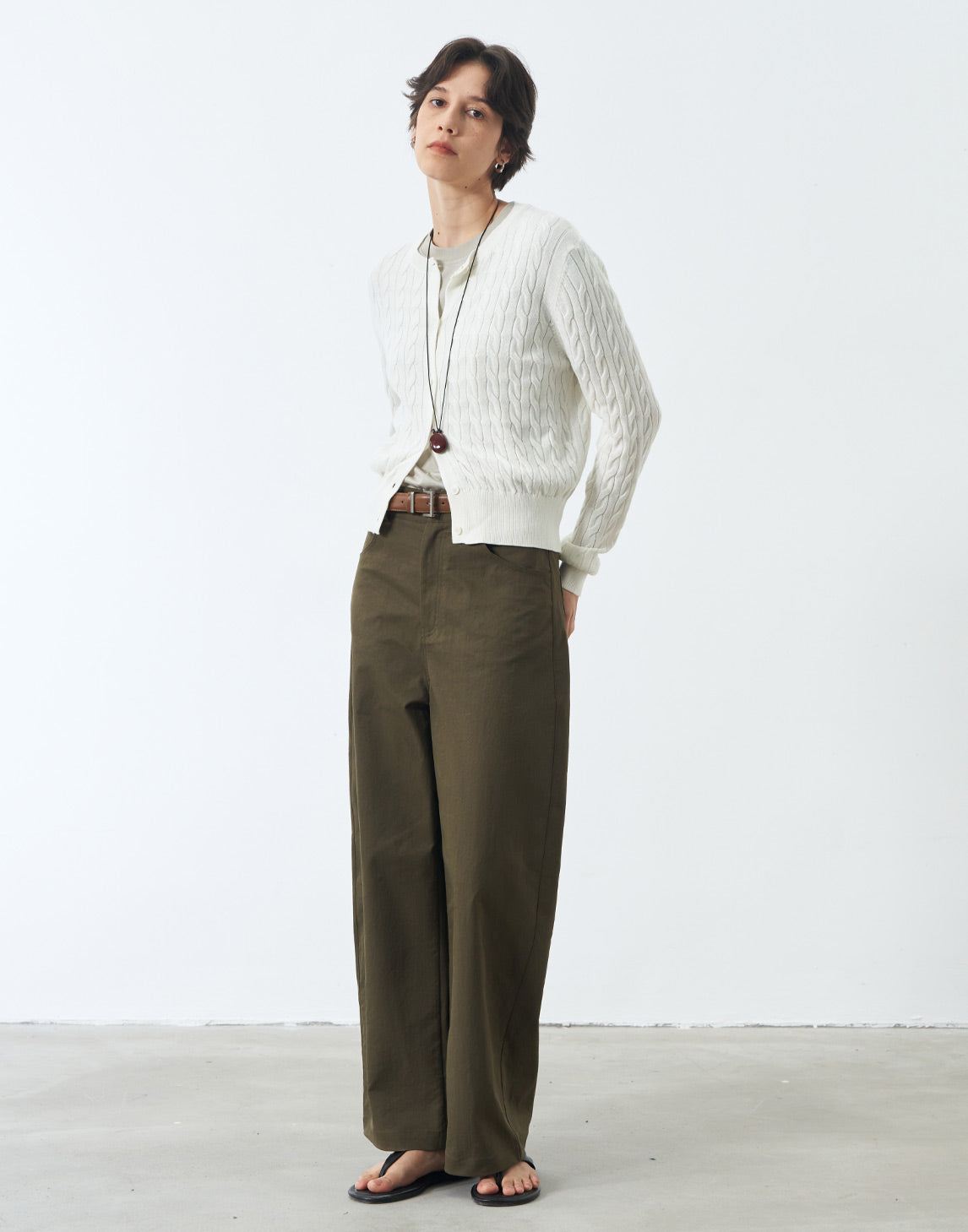 Texturierter Strickcardigan