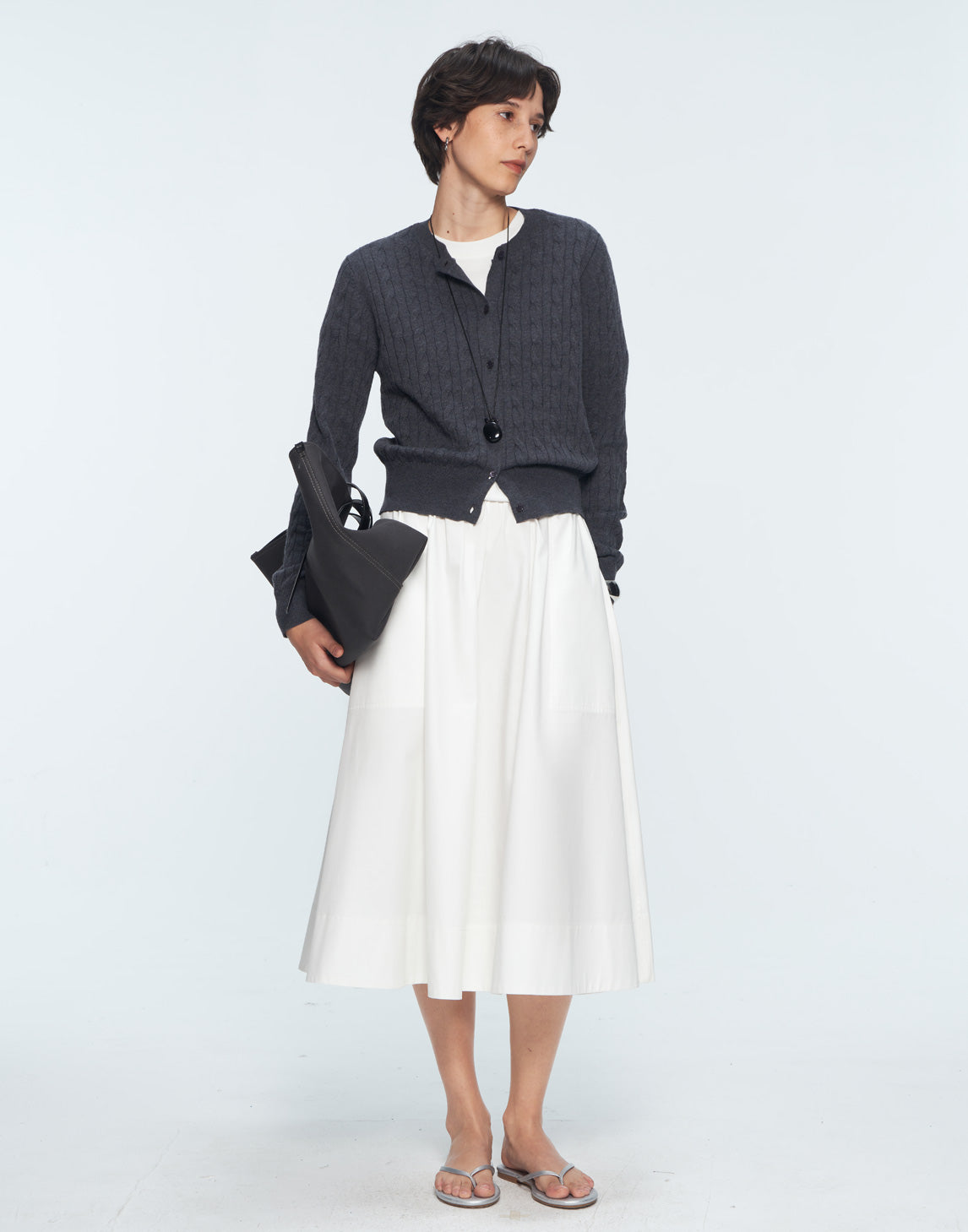 Texturierter Strickcardigan
