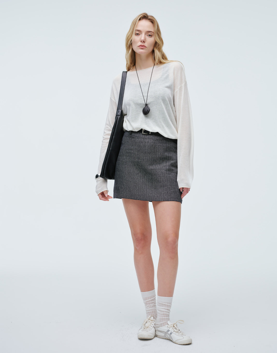 Sage H-Line Knit Pullover