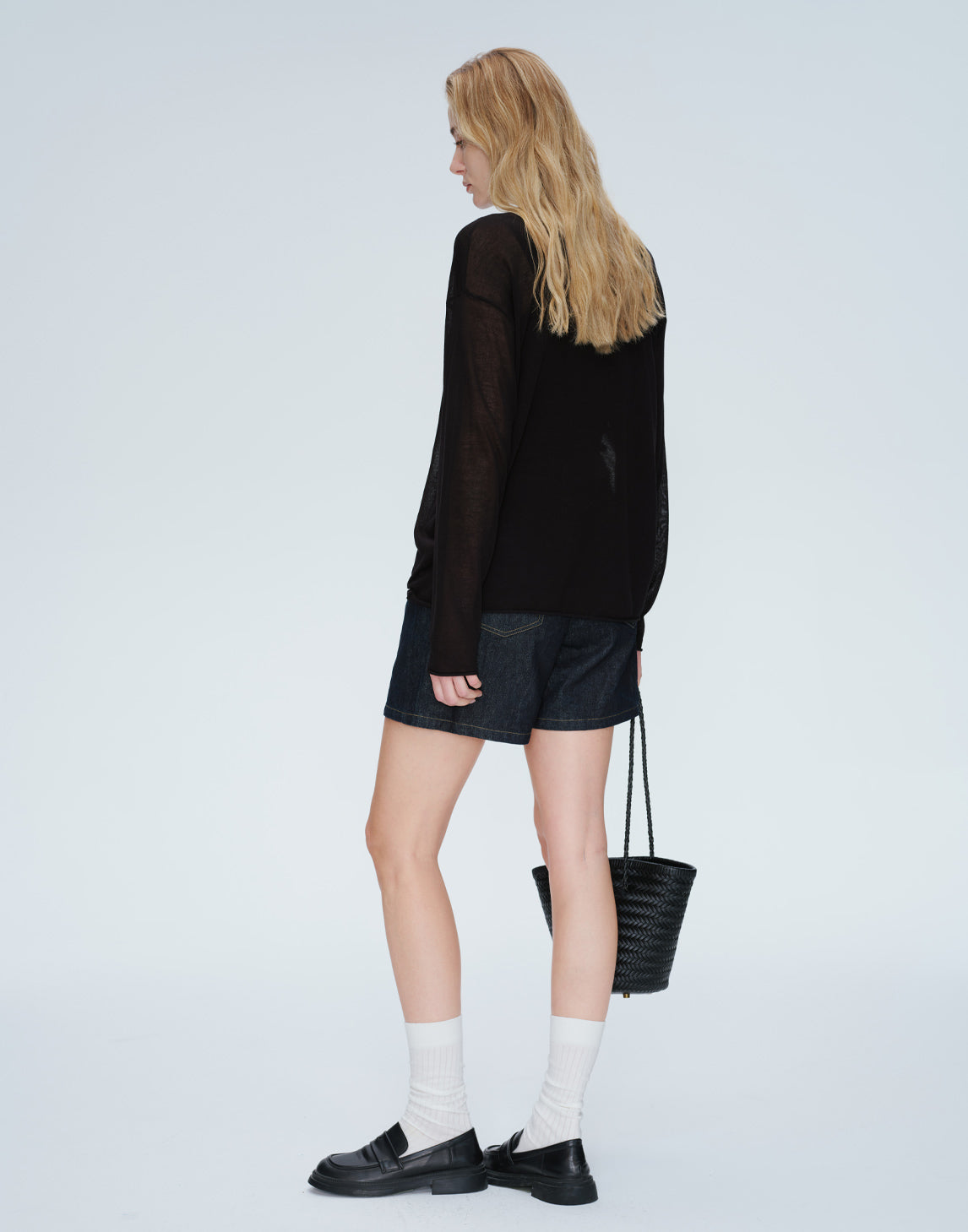 Sage H-Line Knit Pullover