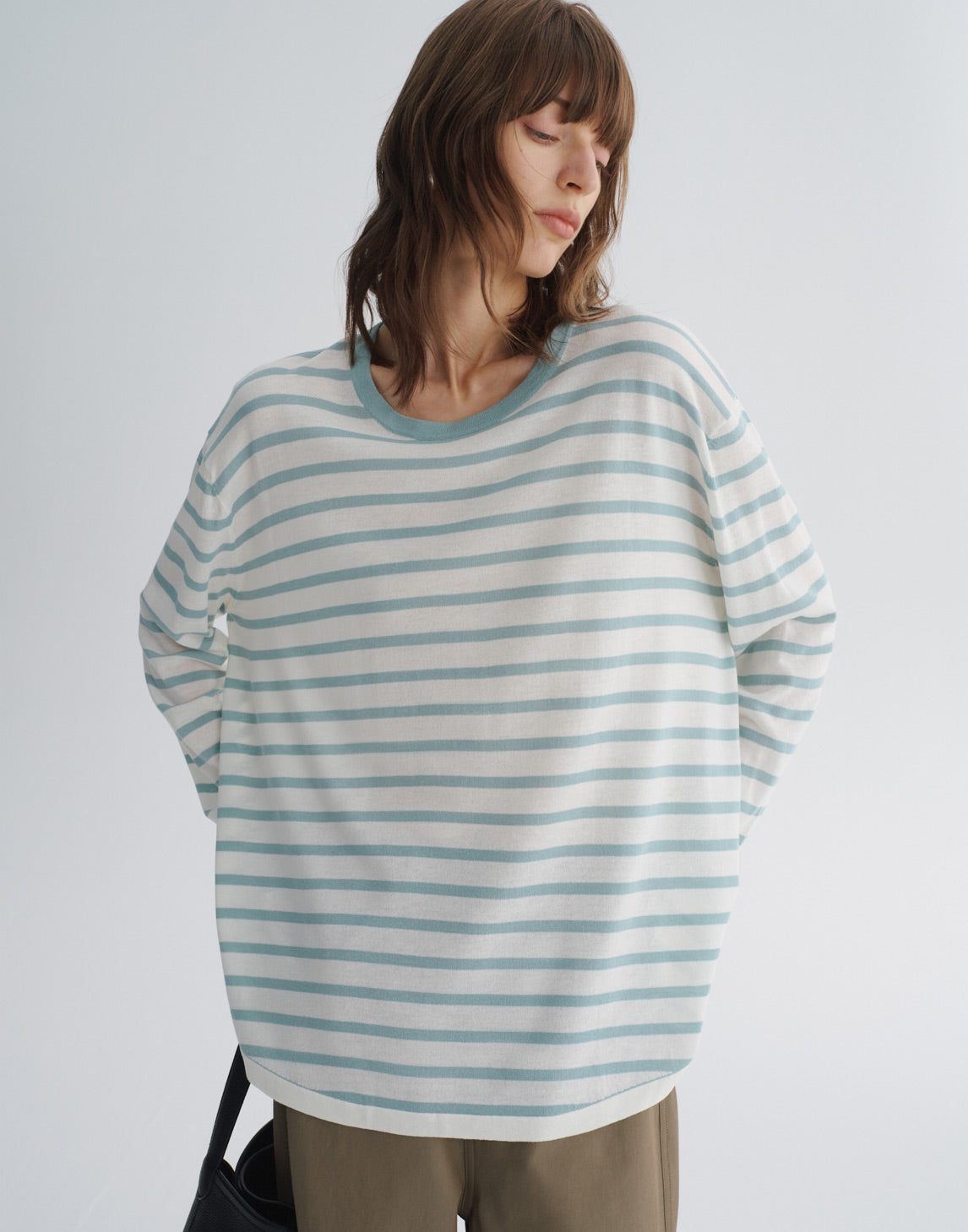 Breezy Top de Rayas en Bloques de Color