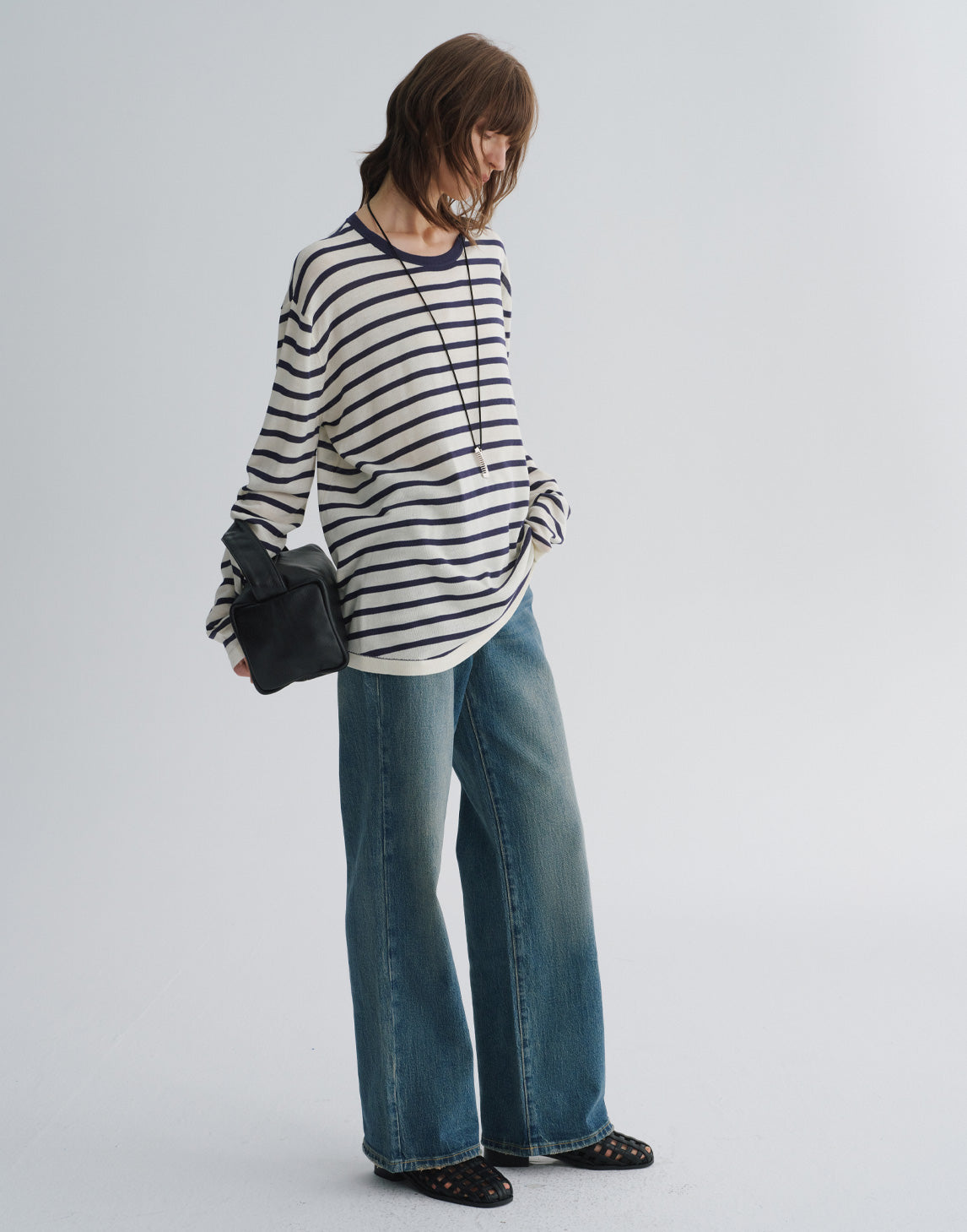 Breezy Top de Rayas en Bloques de Color
