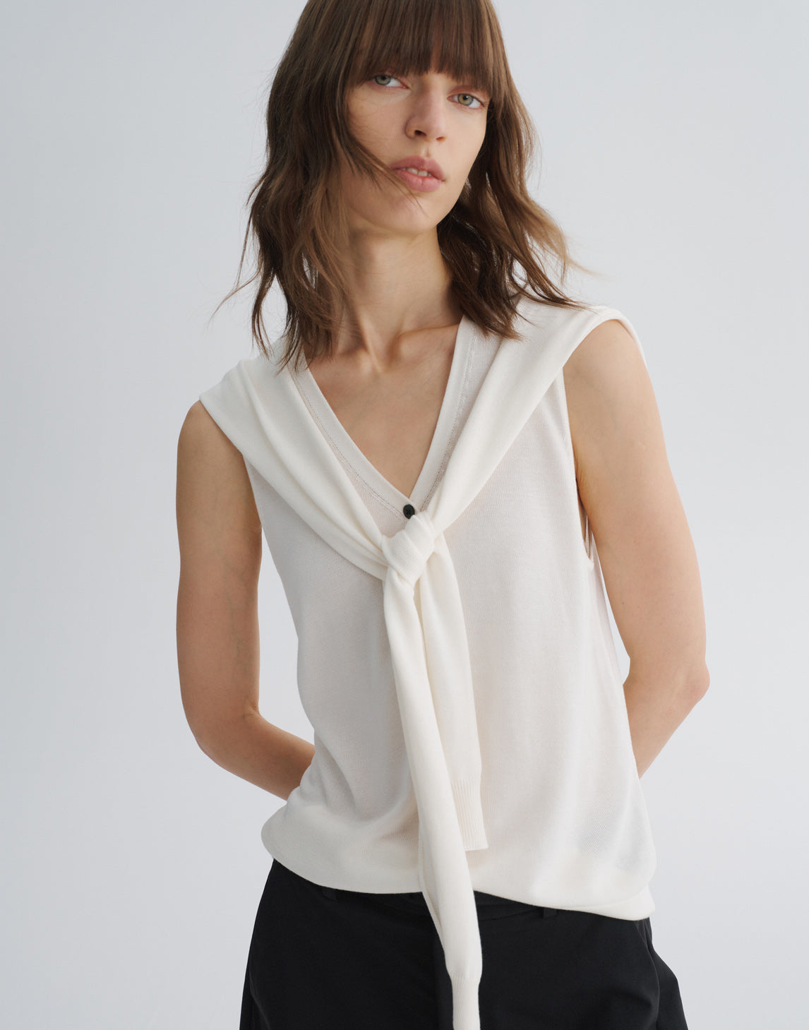TENCEL ベスト＆ショール 2点セット