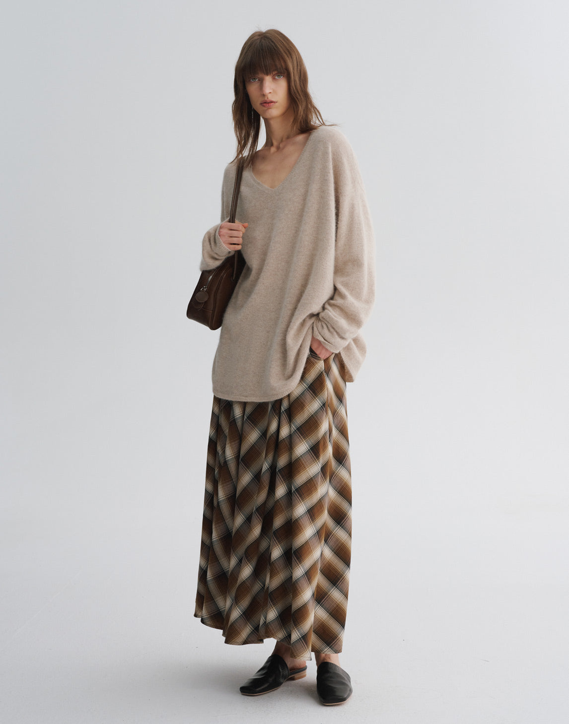 V-Neck Wool Pullover Sweater