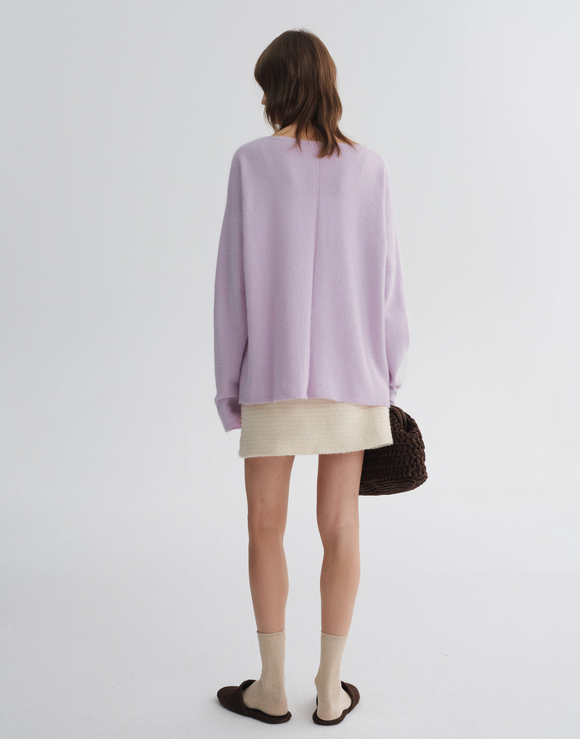 Maglione Pullover in Lana con Scollo a V