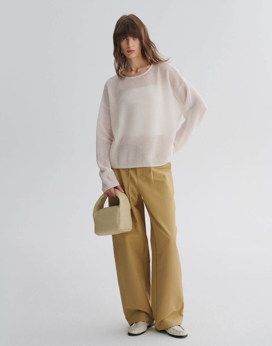 Pull décontracté à épaules tombantes