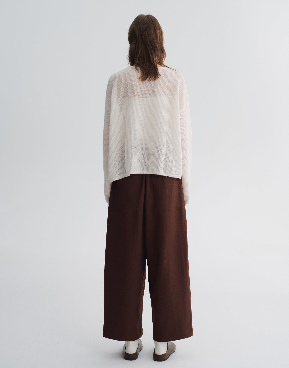 Pull décontracté à épaules tombantes