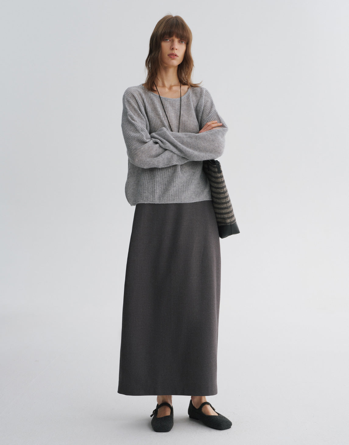 Pull décontracté à épaules tombantes