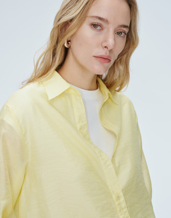 Chemise en soie et lin Sunrise