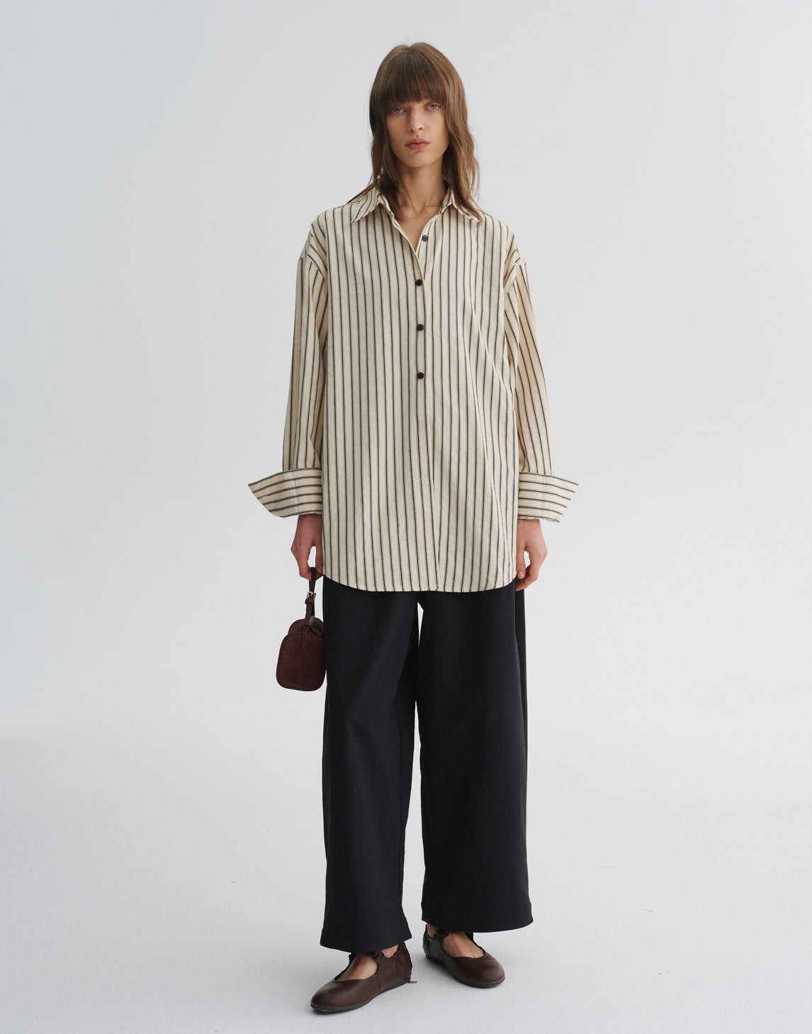 Oversize gestreiftes Hemd